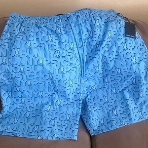 Psycho Bunny Blue Graphic Men's Shorts